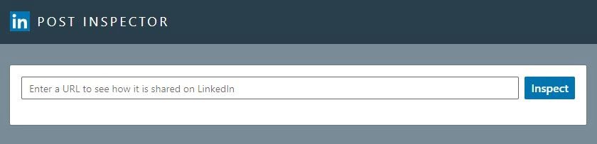 Step 1: Go to the LinkedIn Post Inspector by clicking on this link: LinkedIn Post Inspector.