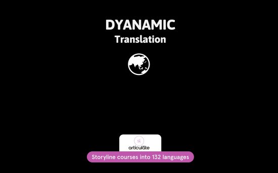 Dynamic Translation in Articulate Storyline
